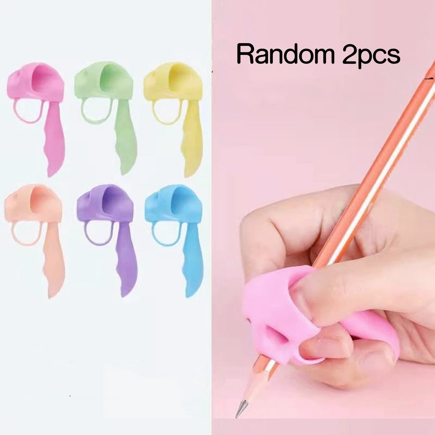Pencil Grips for Kids – 2-Pcs Ergonomic Writing Posture Corrector