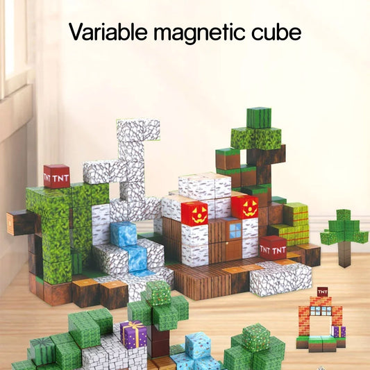 Creative STEM Magnetic Block Construction Toy