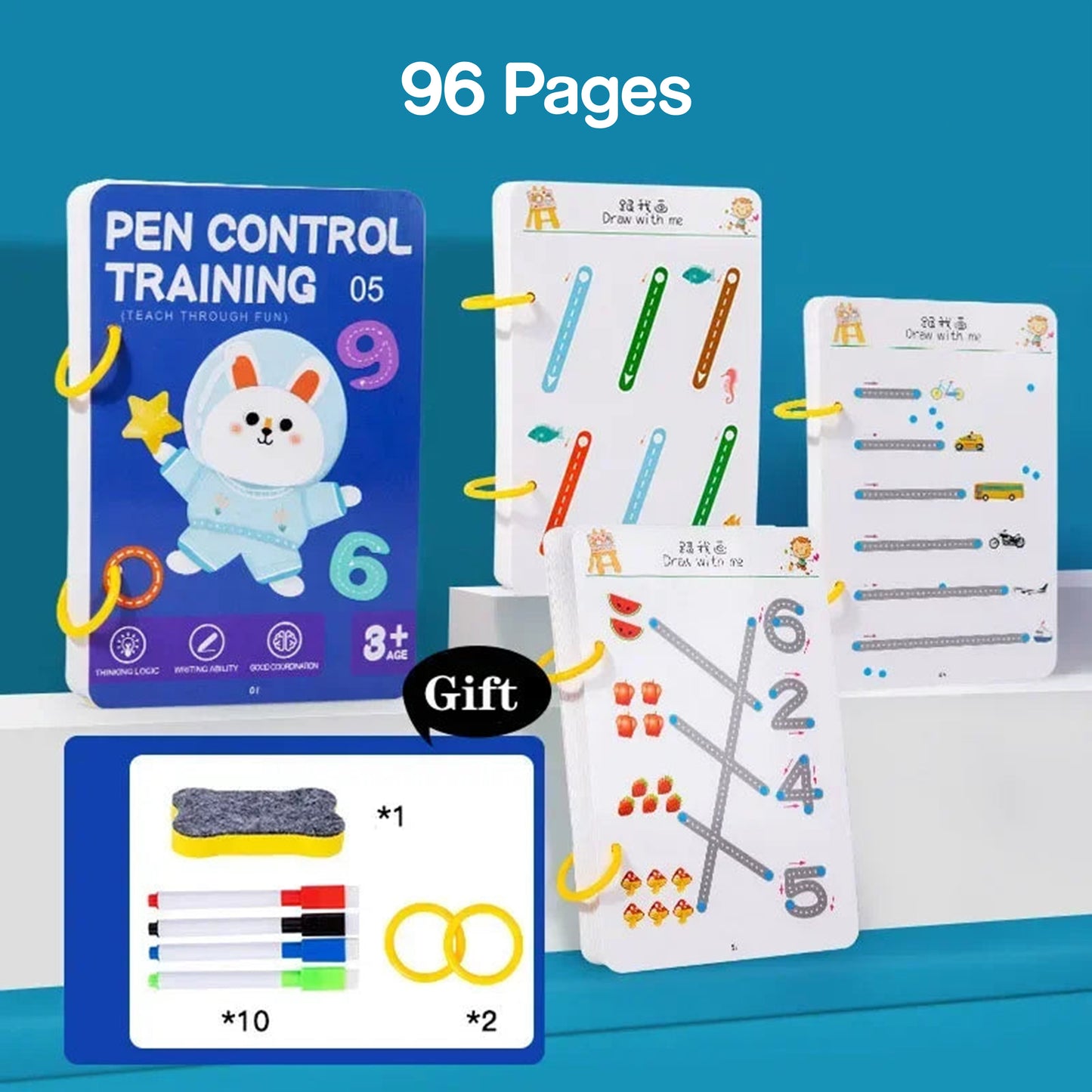 Magic Tracing Copybook for Kids – Reusable & Educational