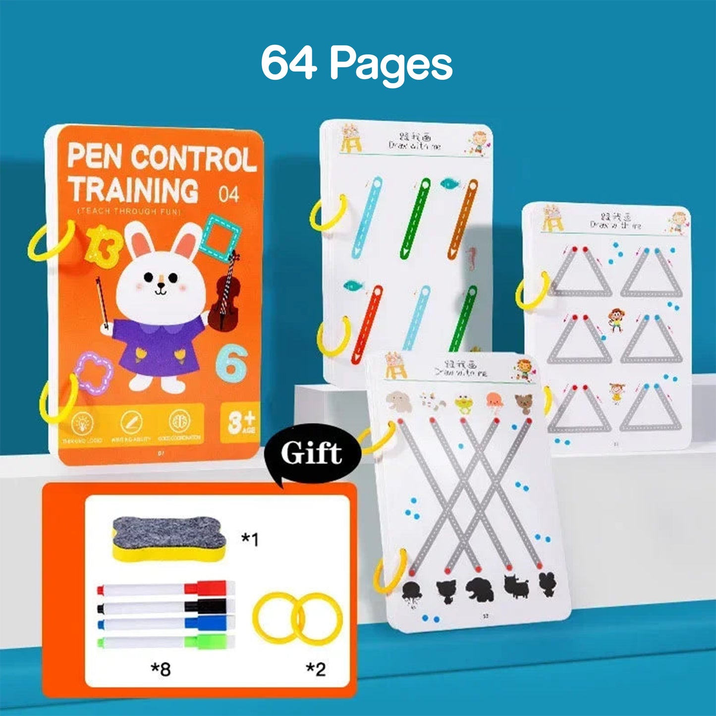 Magic Tracing Copybook for Kids – Reusable & Educational