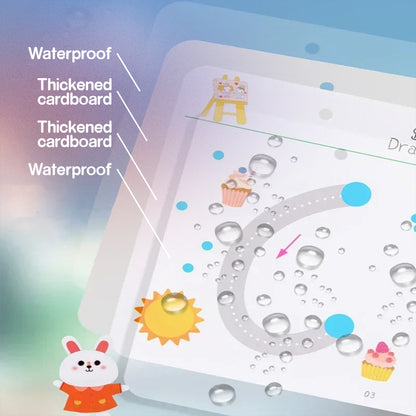 Magical Tracing Workbook Control Training Book Reusable Magic Practice Copybook Children Montessori Drawing Education Stationery