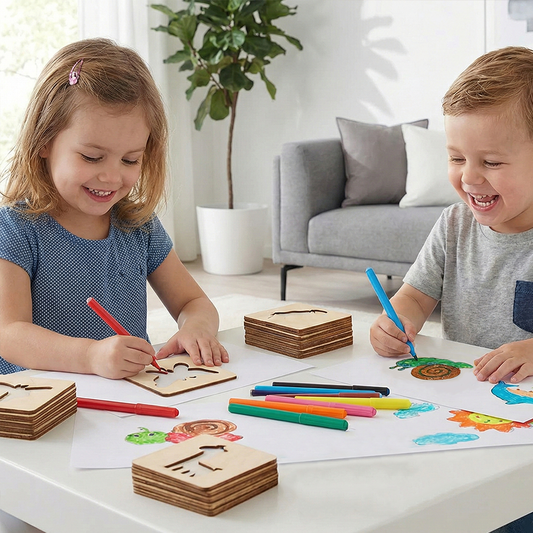 Montessori Wooden Drawing Stencils