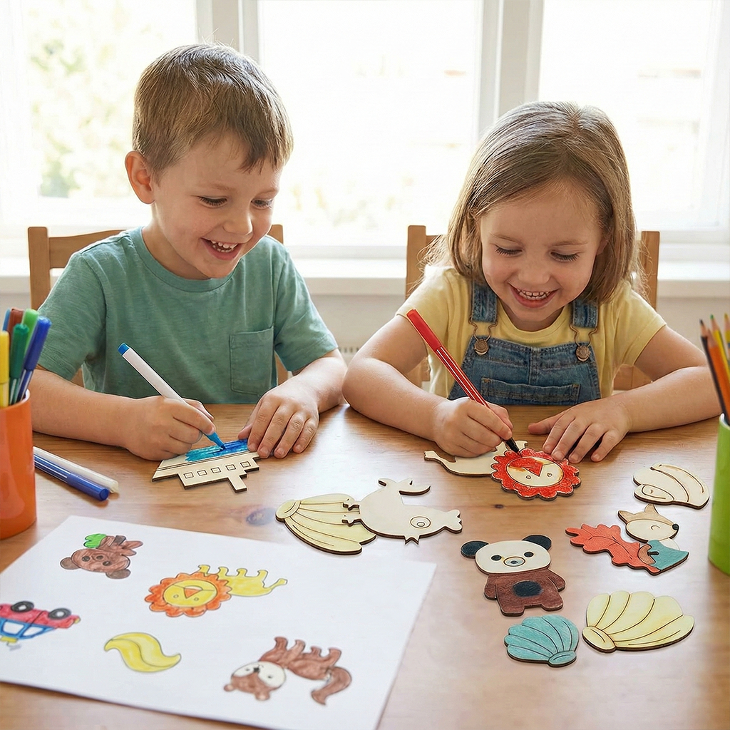 Montessori Wooden Drawing Stencils