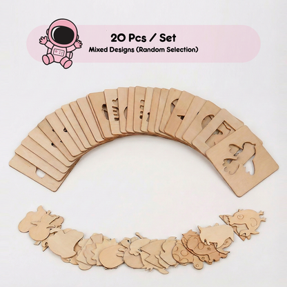 Montessori Wooden Drawing Stencils