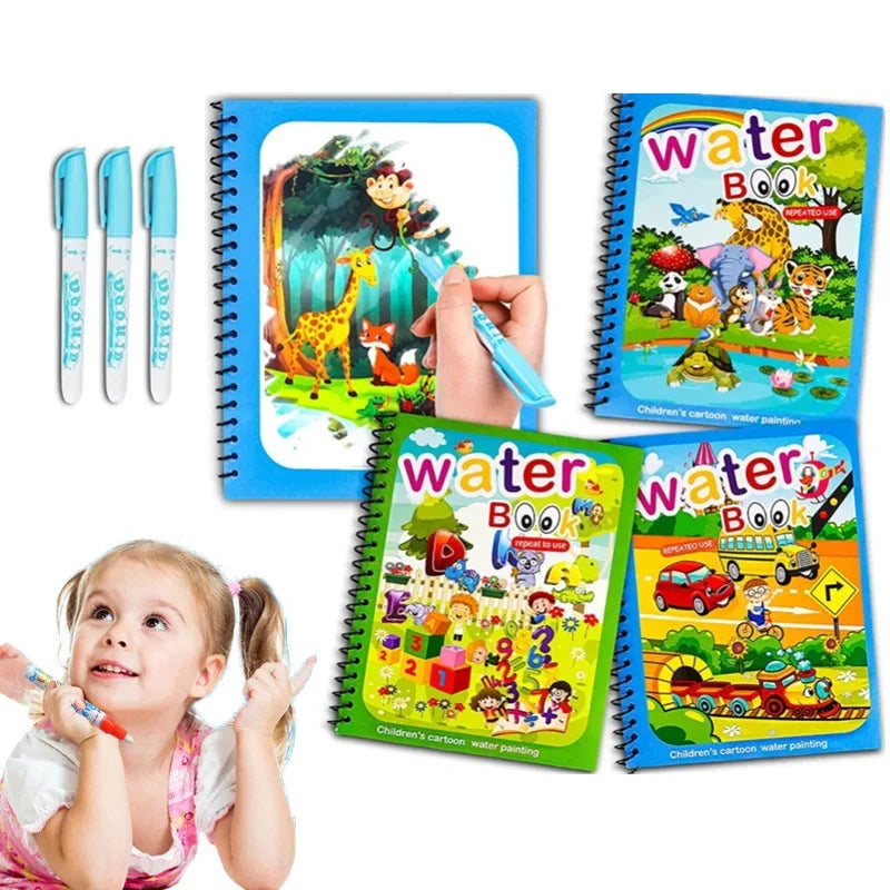 Magic Water Drawing Book