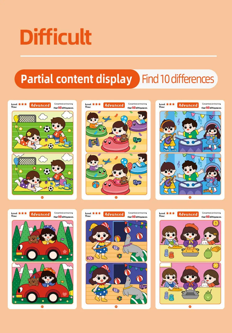 Reusable Find the Differences Game